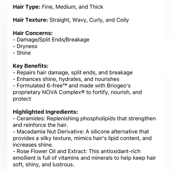 Briogeo Don’t Despair, Repair! Strengthen Treatment Oil - Picture 5 of 6